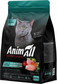 AnimAll Корм з курка ягня для котів