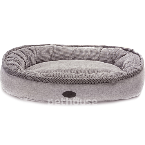 Harley and Cho Овальний лежак для собак Donut Grey