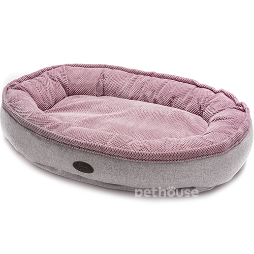 Harley and Cho Овальний лежак для собак Donut Pink
