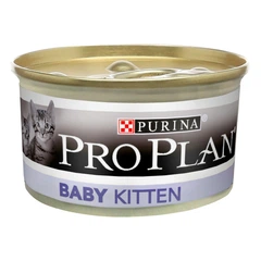 Упаковка вологого корму для кошенят Purina Pro Plan Baby Kitten від 1 до 12 місяців Мус з куркою 85 г х 24 шт.