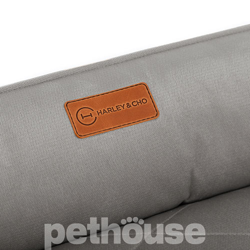 Harley and Cho М’який лежак з бортами Sofa Velour Gray