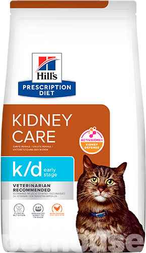Hill's Prescription Diet k/d Kidney Care ActivBiome+Kidney Defense - Корм-дієта з куркою для підтримки функції нирок у котів