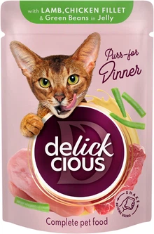 Delickcious Вологий корм (шматочки в желе) для дорослих собак