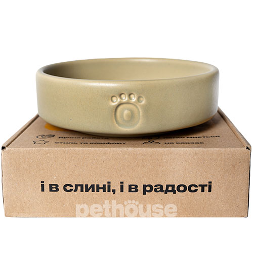 Pethouse Керамічна миска для котів і собак, фісташкова