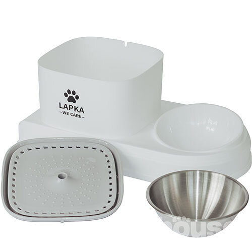 Me&Pet Lapka 2in1 Питний фонтан з мискою Cat Water Fountain with Bowl