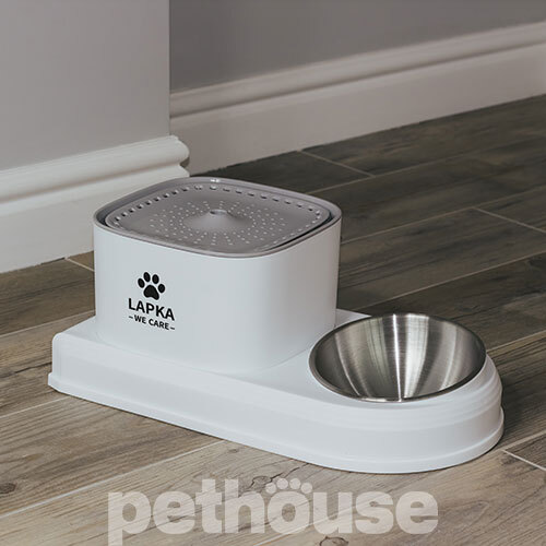 Me&Pet Lapka 2in1 Питний фонтан з мискою Cat Water Fountain with Bowl