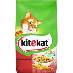 Kitekat Корм з інші джерела м'ясо та м'ясні субпродукти яловичина для котів