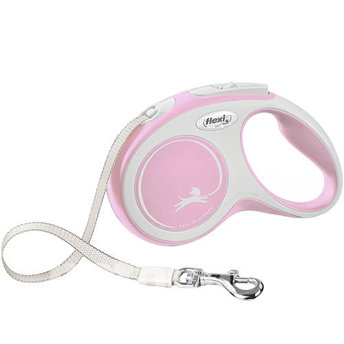 Flexi New Comfort XS — повідець-рулетка для собак до 12 кг, стрічка, 3 м