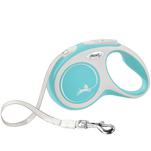 Flexi New Comfort XS — повідець-рулетка для собак до 12 кг, стрічка, 3 м