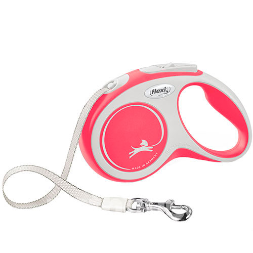 Flexi New Comfort XS — повідець-рулетка для собак до 12 кг, стрічка, 3 м