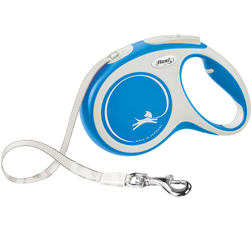 Flexi New Comfort M — повідець-рулетка для собак до 25 кг, стрічка, 5 м