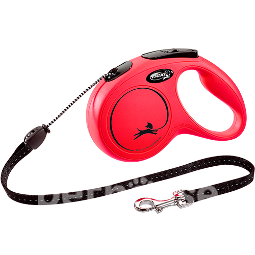 Flexi New Classic M — повідець-рулетка для собак до 20 кг, трос, 5 м