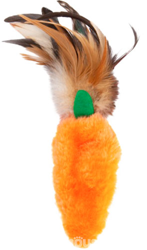 Kong Refillables Carrot Feather Іграшка "Морква" із котячою м'ятою та пір'ям для котів