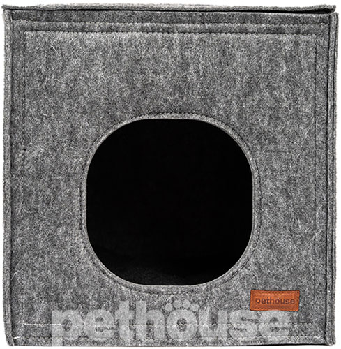 Pethouse Будиночок Cube для котів та собак, сірий