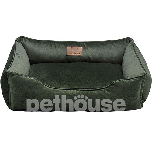 Harley and Cho М'який лежак з бортами Velour Green