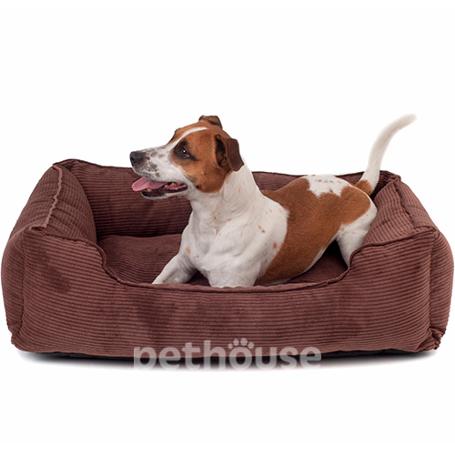 Harley and Cho М'який лежак з бортами Brown Velvet