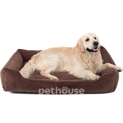 Harley and Cho М'який лежак з бортами Brown Velvet