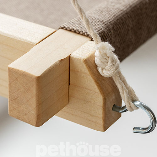 PetJoy Лежанка-гамак на вікно для котів White Beige