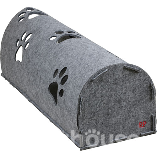 Red Point Kitty Tunnel Будиночок-тунель з мишкою для котів, сірий