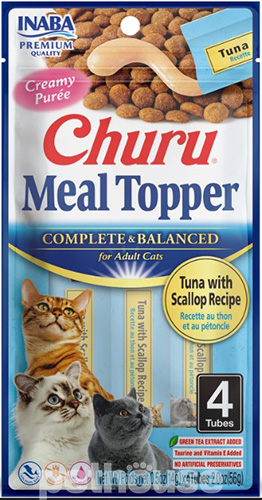 Inaba Churu Meal Topper Кремовий топер з тунцем та морським гребінцем для котів