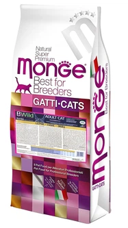 Monge BWild Low Grain Hare Adult Cat - Сухий низькозерновий корм із м'ясом зайця для дорослих котів