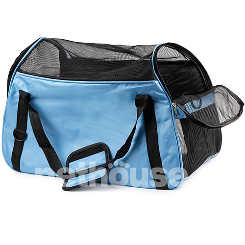 D&M Pets Сумка-переноска Cross-Body для котів і собак, блакитна