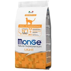 Monge Cat Light Turkey – Сухий низькокалорійний корм з індичкою для котів, схильних до набору зайвої ваги