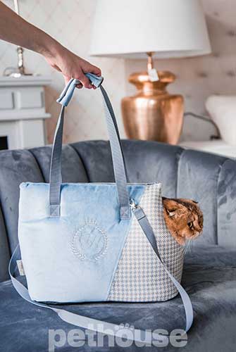 Chloe's Home Porto Blue Сумка-переноска для собак і котів