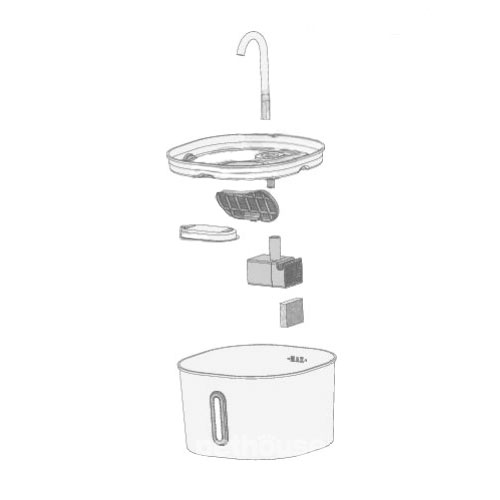 Petwant Автоматична поїлка PWS-148B Pet Water Fountain