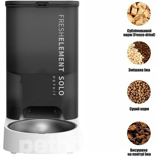 Petkit Автоматична годівниця Fresh Element Solo Dark Grey
