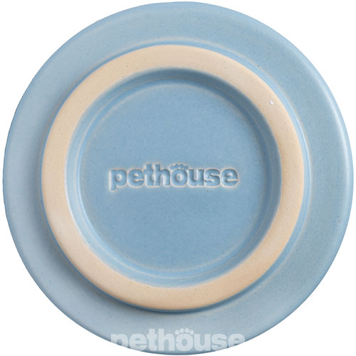 Pethouse Керамічна миска для котів і собак, блакитна