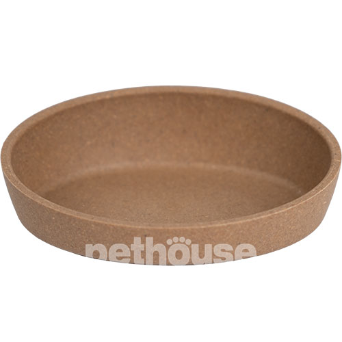 Pethouse Полімерна Миска Bamboo Slice для котів і собак, коричнева