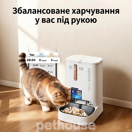 Petkit YumShare Dual-Hopper 2 Автоматична годівниця з камерою