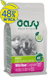 Oasy Корм з м'ясо птиці курка рис для дорослих собак середніх порід