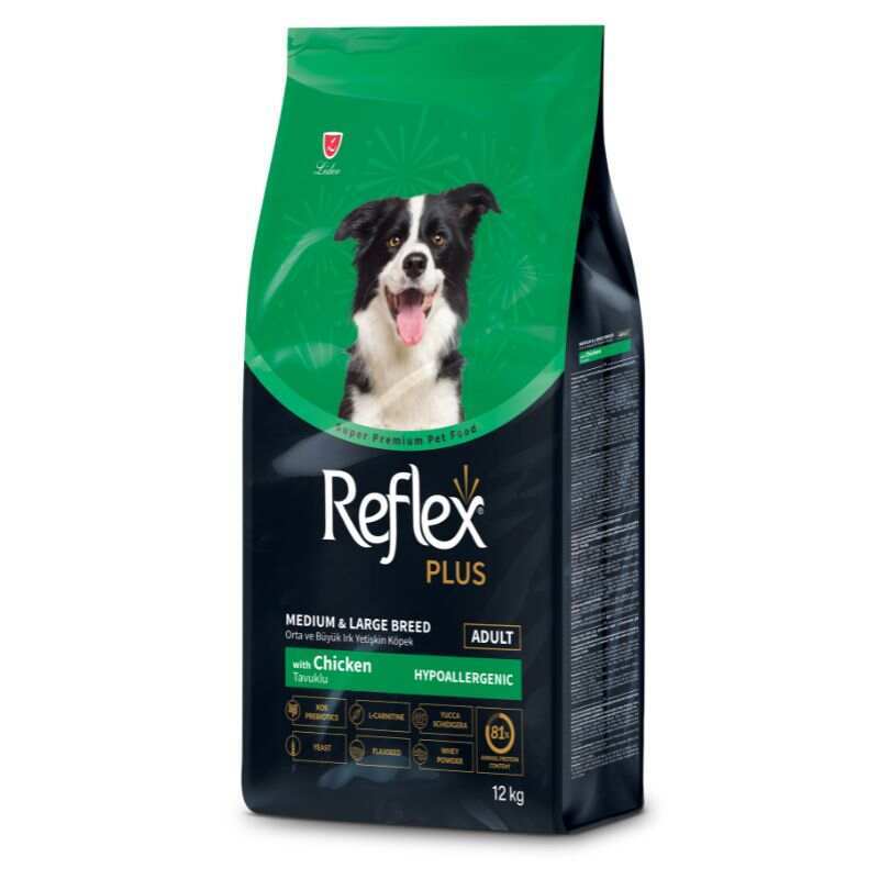 Reflex Plus Корм з куркою для дорослих собак великих порід