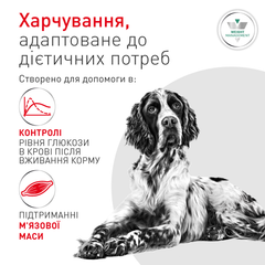 Royal Canin Glycobalance - Ветеринарна дієта для контролю рівня глюкози при цукровому діабеті для дорослих собак