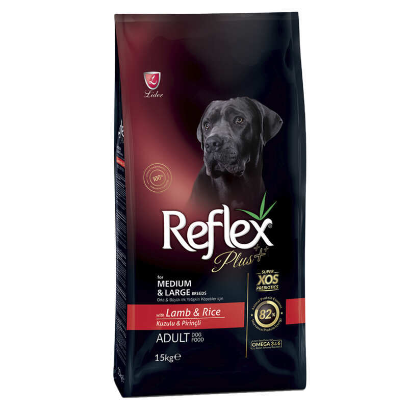 Reflex Plus Корм з ягнятиною для дорослих собак великих порід
