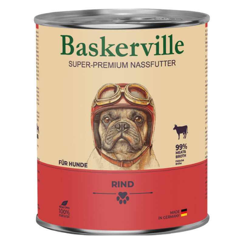 Baskerville Корм з м'ясо та м'ясні субпродукти яловичина для собак