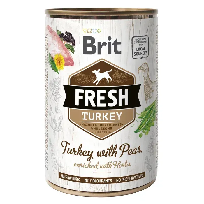 Brit Fresh Корм з індичкою для собак
