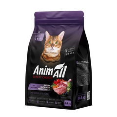AnimAll Корм з качка індичка для котів