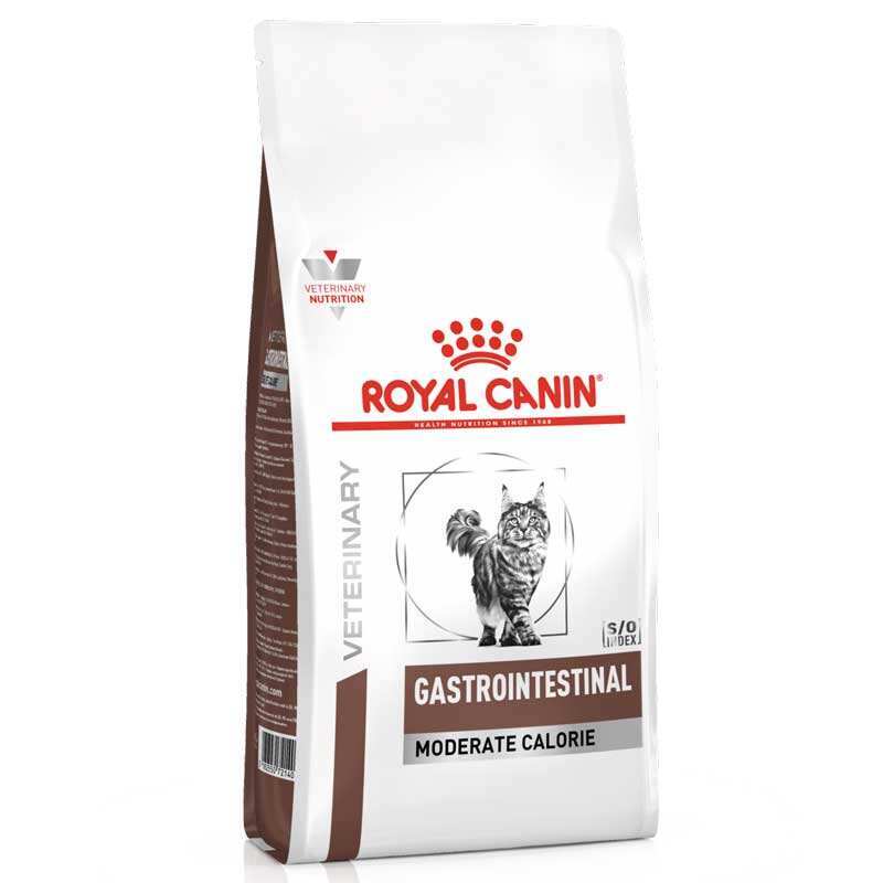 Royal Canin Gastrointestinal Moderate Calorie Cat - Ветеринарна дієта для кішок при порушеннях травлення, зі зниженим вмістом калорій