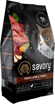 Savory Корм з індичка ягня для дорослих котів