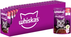 Whiskas Вологий корм (шматочки в желе) з яловичиною для котів