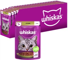 Whiskas Вологий корм (шматочки в желе) з ягнятиною для котів