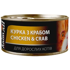 AnimAll Корм з куркою для дорослих котів