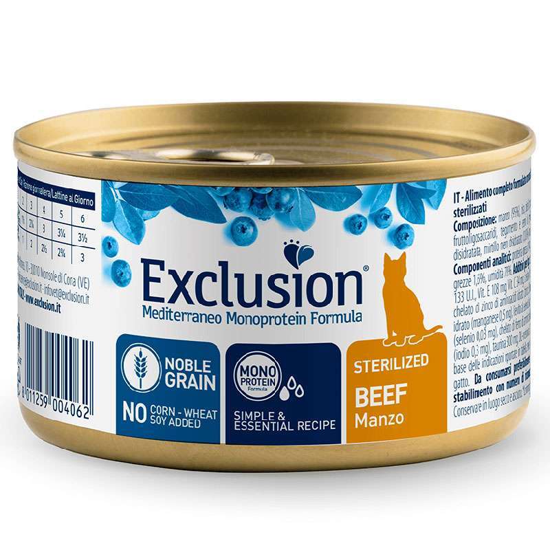 Exclusion Корм з яловичиною для котів