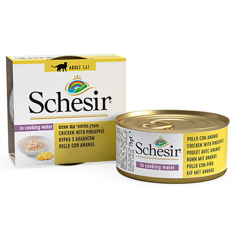 Schesir Корм з куркою для дорослих котів