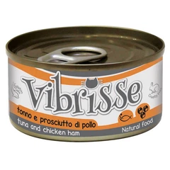 Vibrisse Вологий корм (шматочки в соусі) з курка риба для дорослих котів