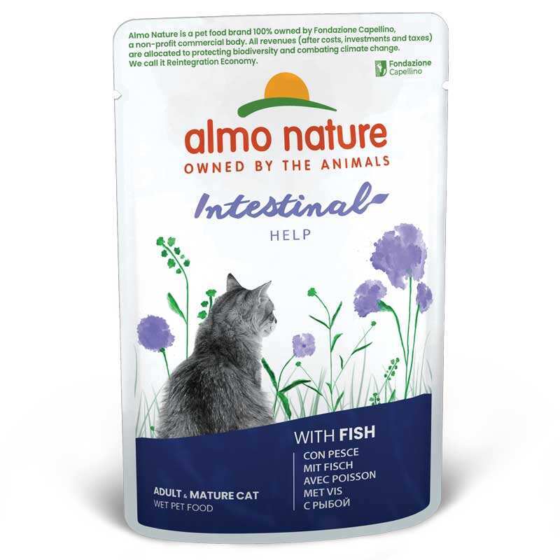 Almo Nature Вологий корм (шматочки в желе) з м'ясо та м'ясні субпродукти риба для котів