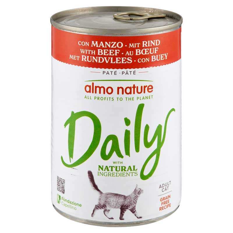 Almo Nature Корм з м'ясо та м'ясні субпродукти яловичина для дорослих котів